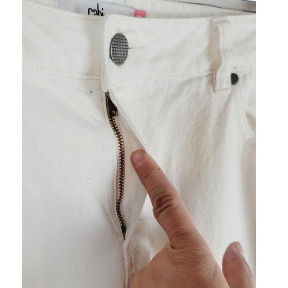 CAbi 100% BF JEANS IN WHITE, SZ 10 - Picture 5 of 13